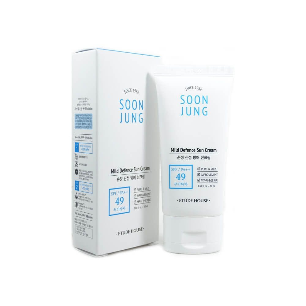 Etude House Soon Jung Mild Defence Sun Cream 50ml Lazada Indonesia