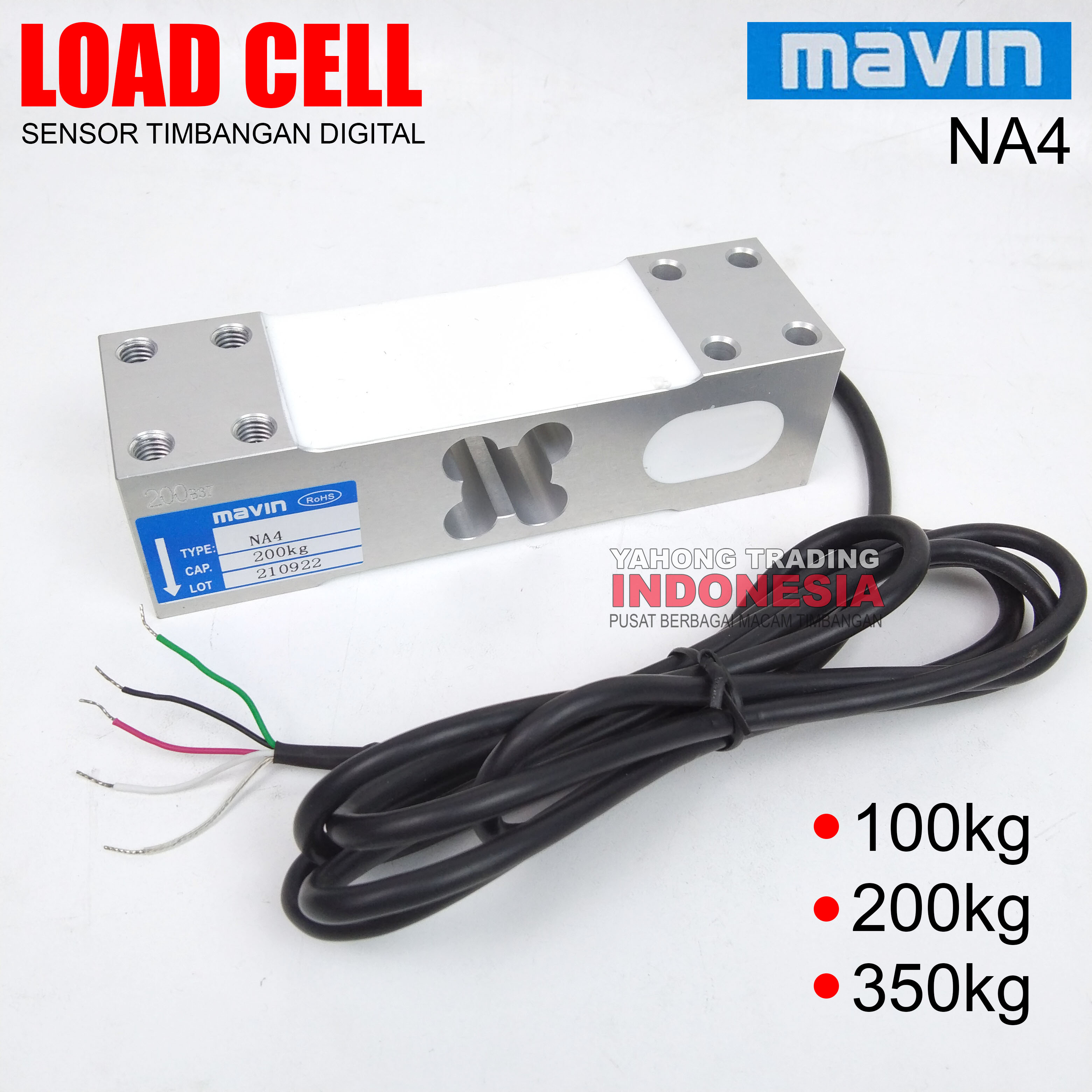 Load Cell Loadcell Mavin Na4 100kg 200kg 350kg Sensor Berat Timbangan