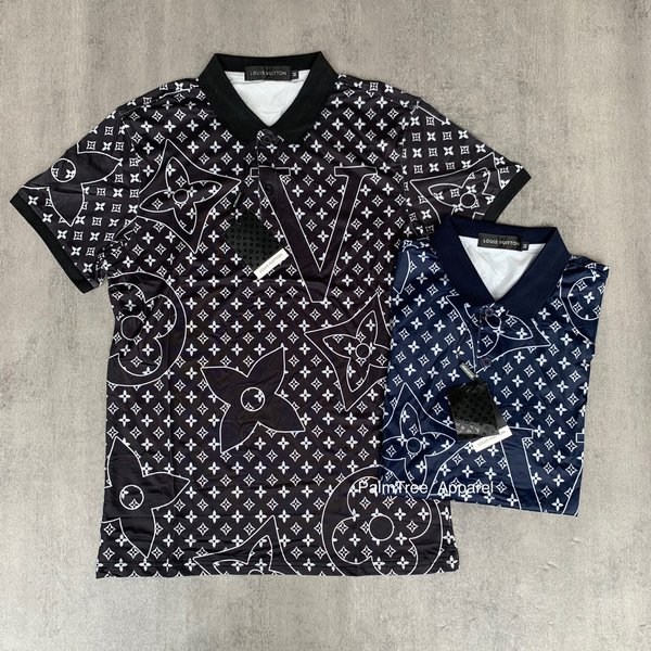 Diskon Kaos Polo Pria Louis Vuitton LV 