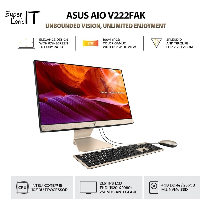 asus all in one v222fak