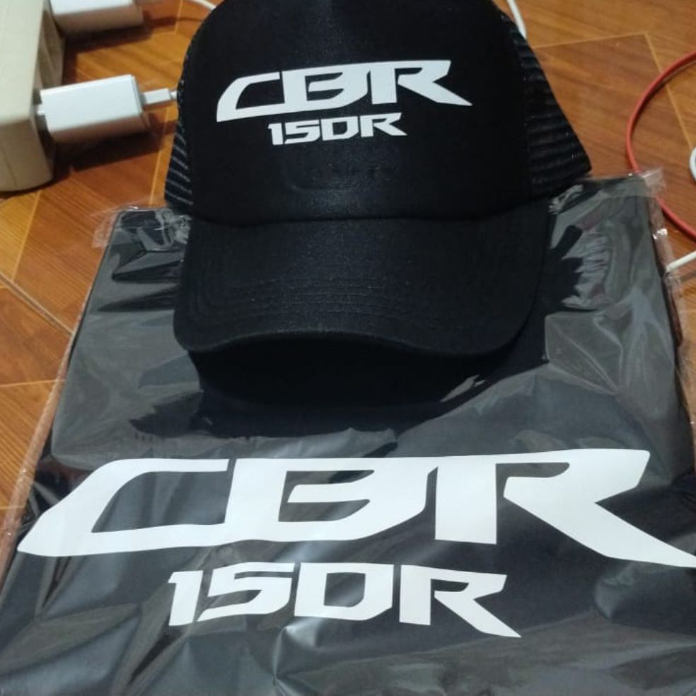 bonus Topi Kaos Motor C.B.R 150.R /kaos 