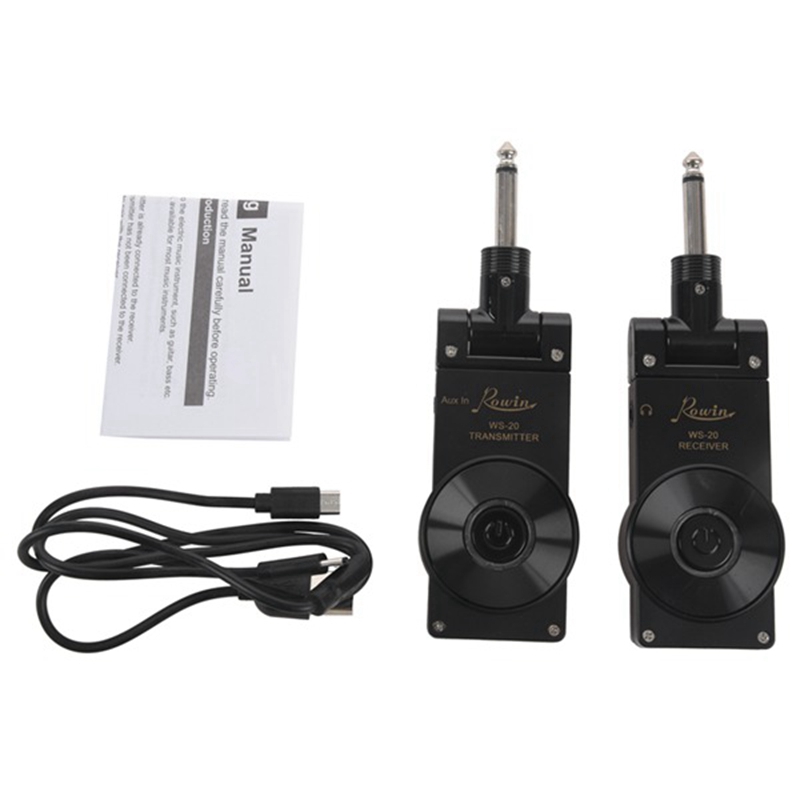 Rowin WS20 Wireless Guitar System Transmitte Receive Digital