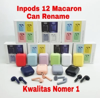 Inpods 12 Macaron Headset Bluetooth Warna Macaron Wireless Inpods i12