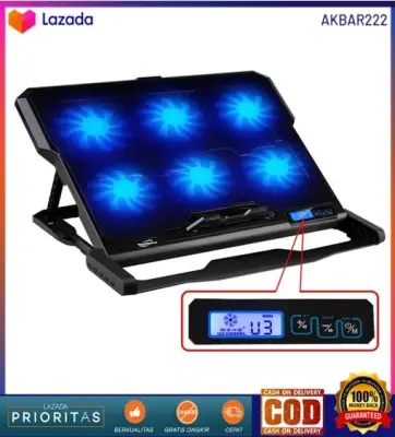 AKBAR222 ICE COOREL Cooling Pad Laptop 6 Fan - K6 - Black