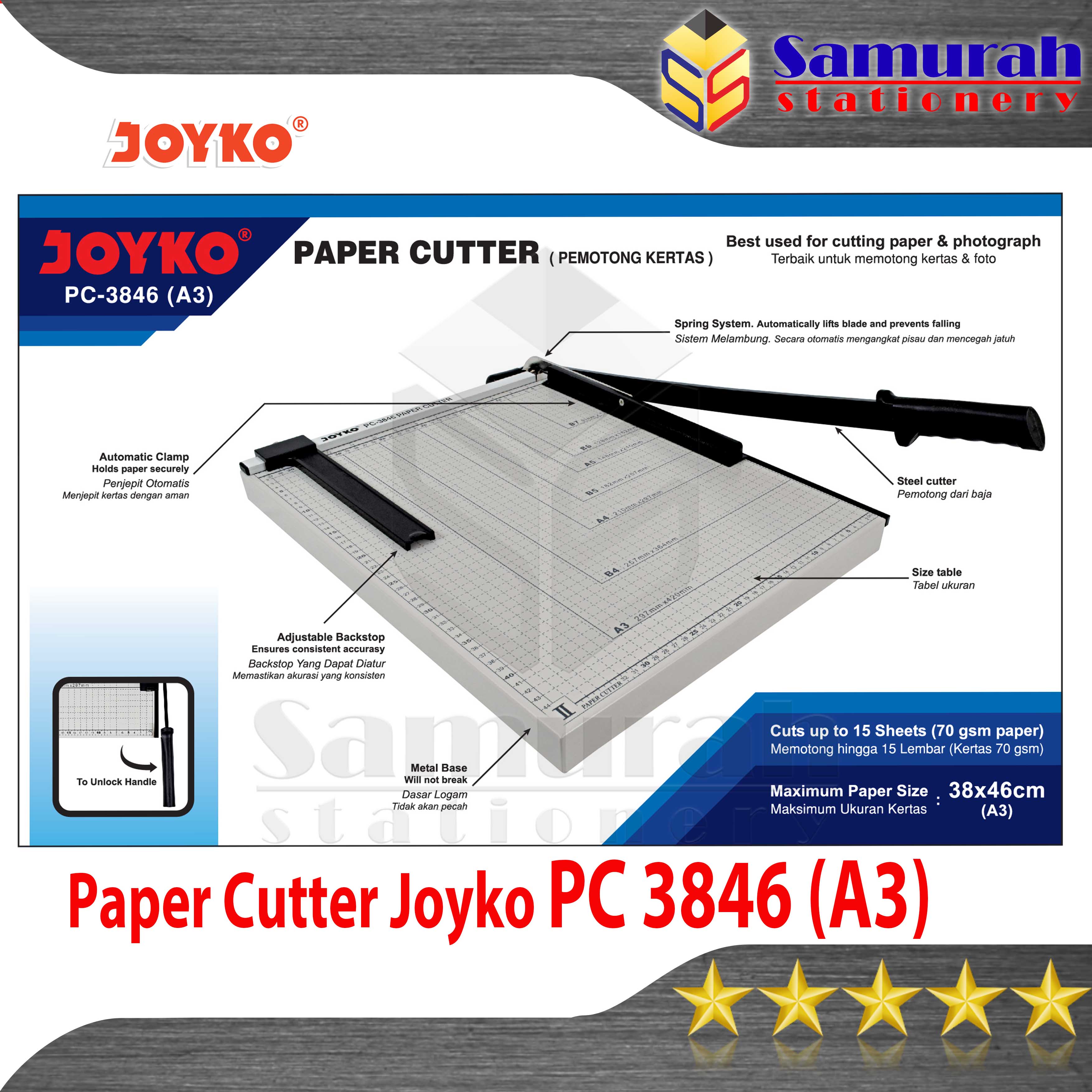 joyko Cutter Paper Cutter PC-1938