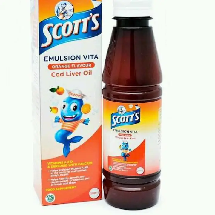 Scott S Emulsion Vita 400ml Jeruk Minyak Ikan Lazada Indonesia