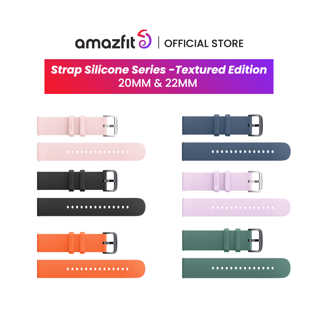 Amazfit Strap Silicone Series - Textured Edition, 20mm / Lilac Purple