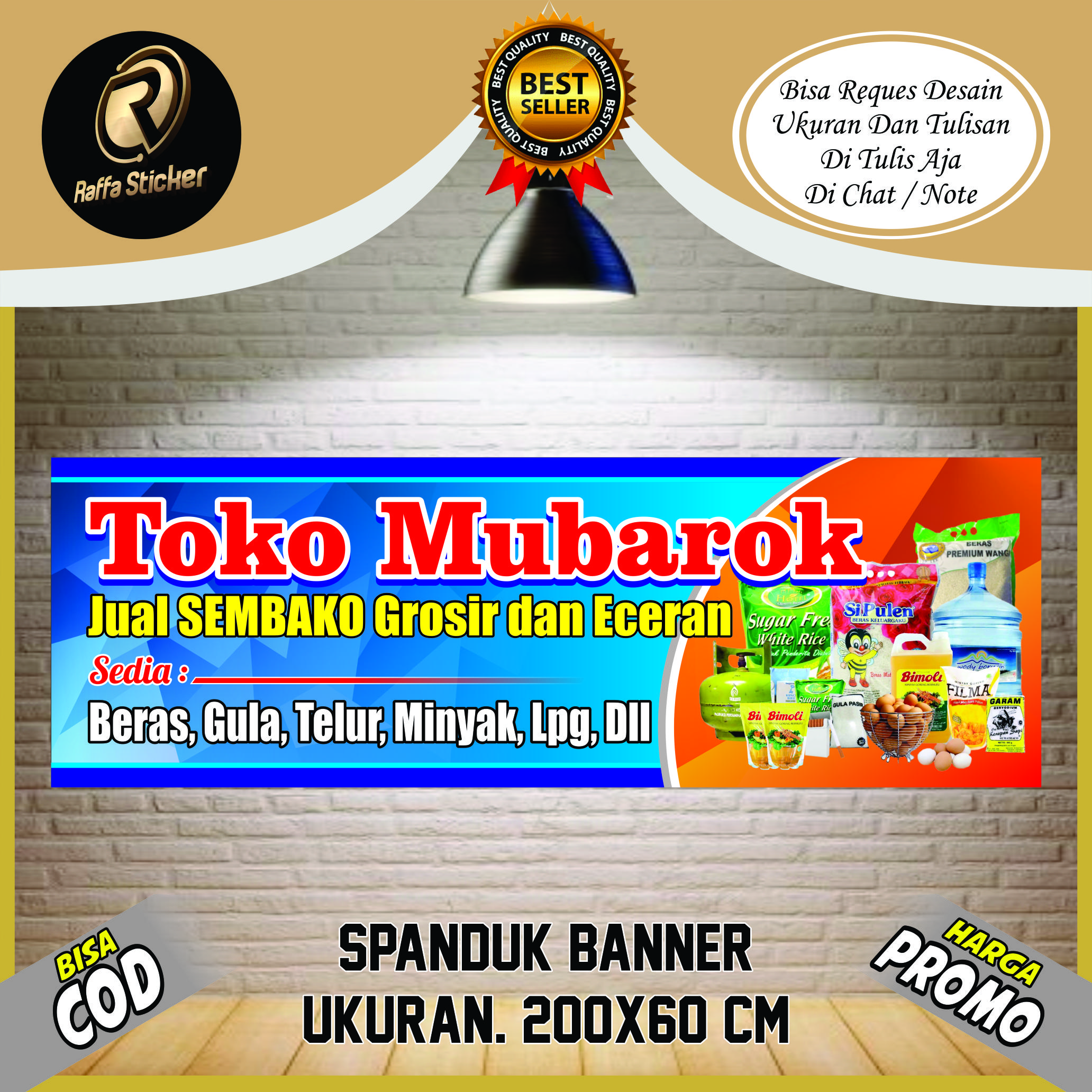Spanduk Banner Backdrop Warung Sembako Banner Warung Sembako Spanduk