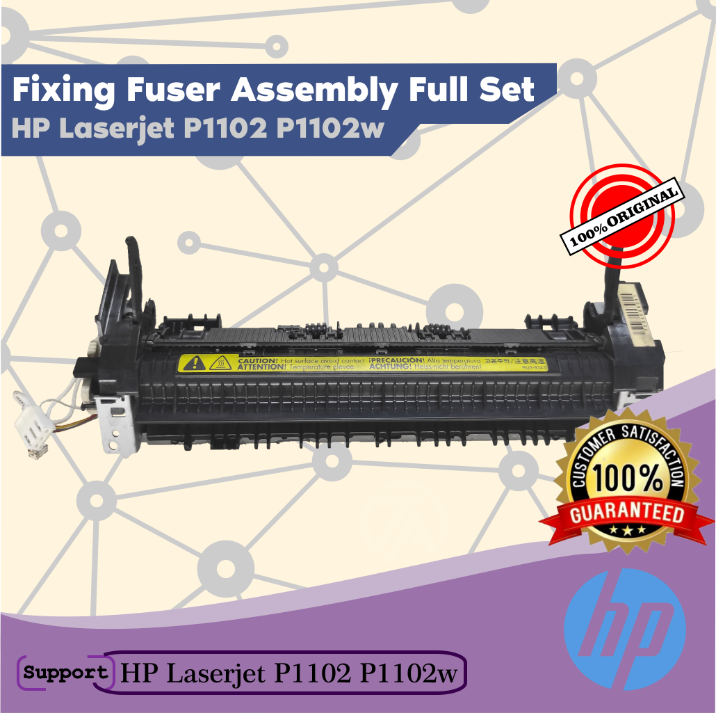 Fixing Fuser Assembly Full Set Pemanas Hp Laserjet P1102 P1102w Lazada Indonesia