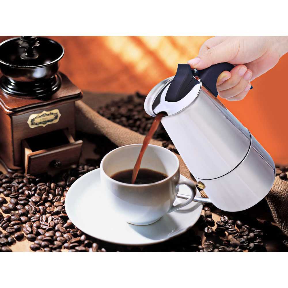 Jual One Two Cups Espresso Coffee Maker Moka Pot Filter 300ml 6 Cups - JF11  - Jakarta Pusat - Jak Supplier And Roastery