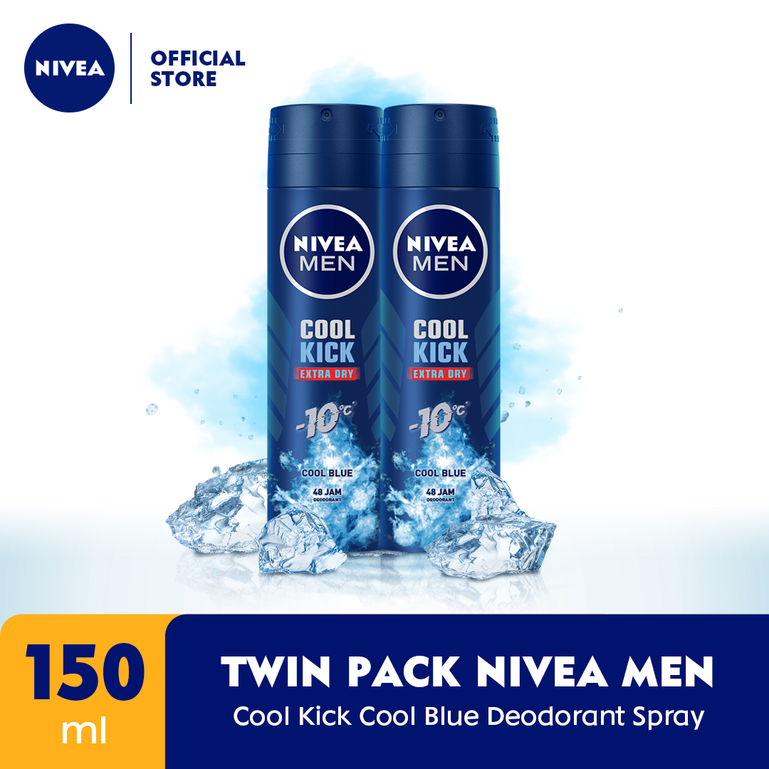 NIVEA MEN Deodorant Spray Cool Kick 150ml Twinpack Segar