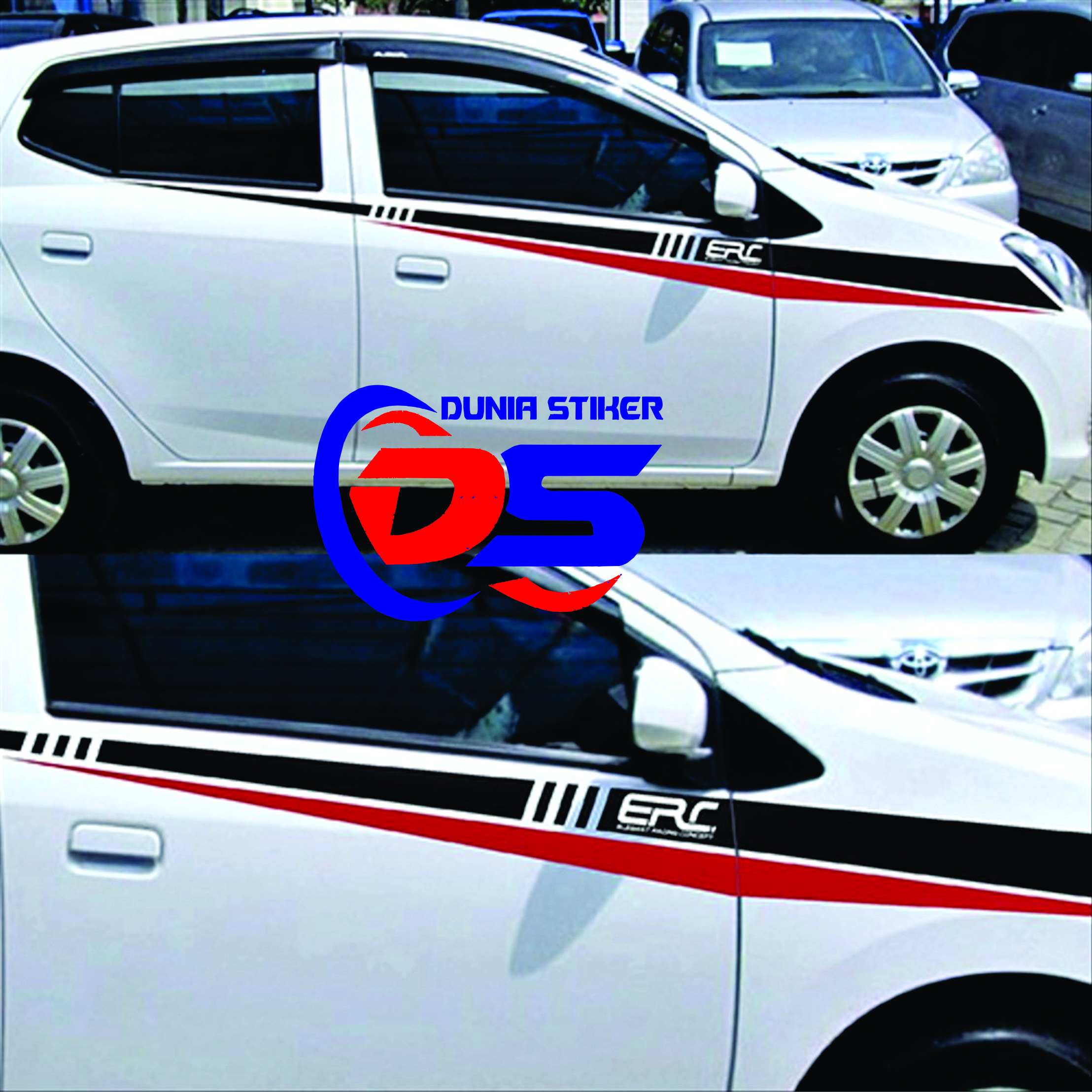 Stiker Cutting List ERC Stiker Striping List Body Mobil Ayla Agya Honda Jazz Brio Mobilio Terbaru Lazada Indonesia