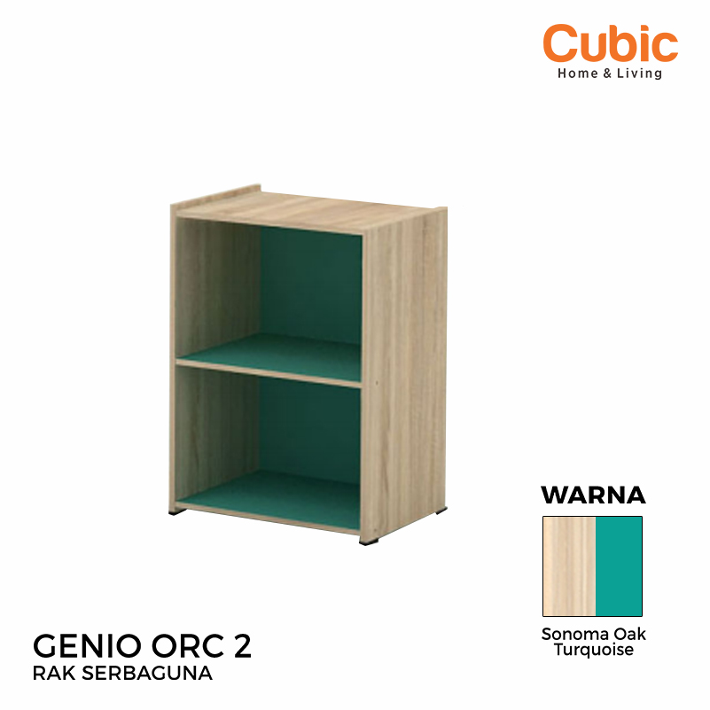 Cubic Rak 2 Susun Minimalis / Lemari Buku Serbaguna / GENIO ORC 2 ...