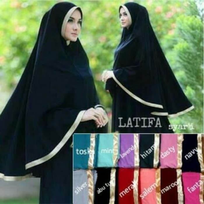 PROMO Jilbab/Kerudung Khimar Syar'i,Panjang, Latifa,Murah,Model Terbaru TERBARU