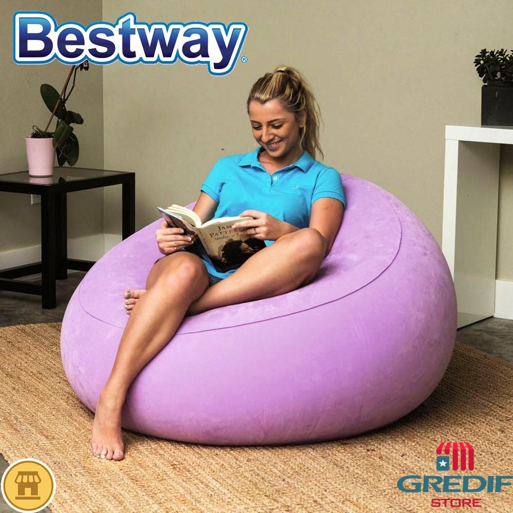 Bestway Comfort Quest Chair Kursi Bangku Angin Santai Sofa Duduk Balon
