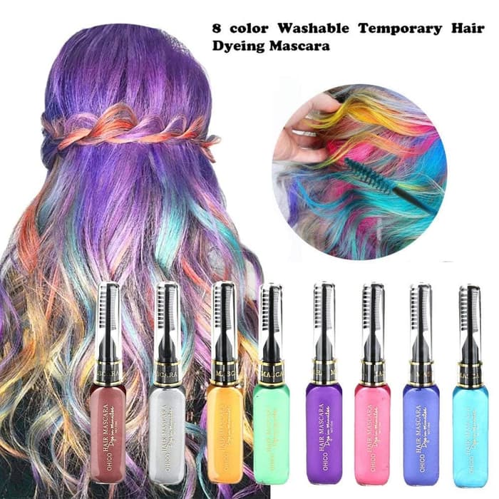 10ml Ohico Hair Mascara Temporary Hair Dye Pewarna Rambut Lazada Indonesia