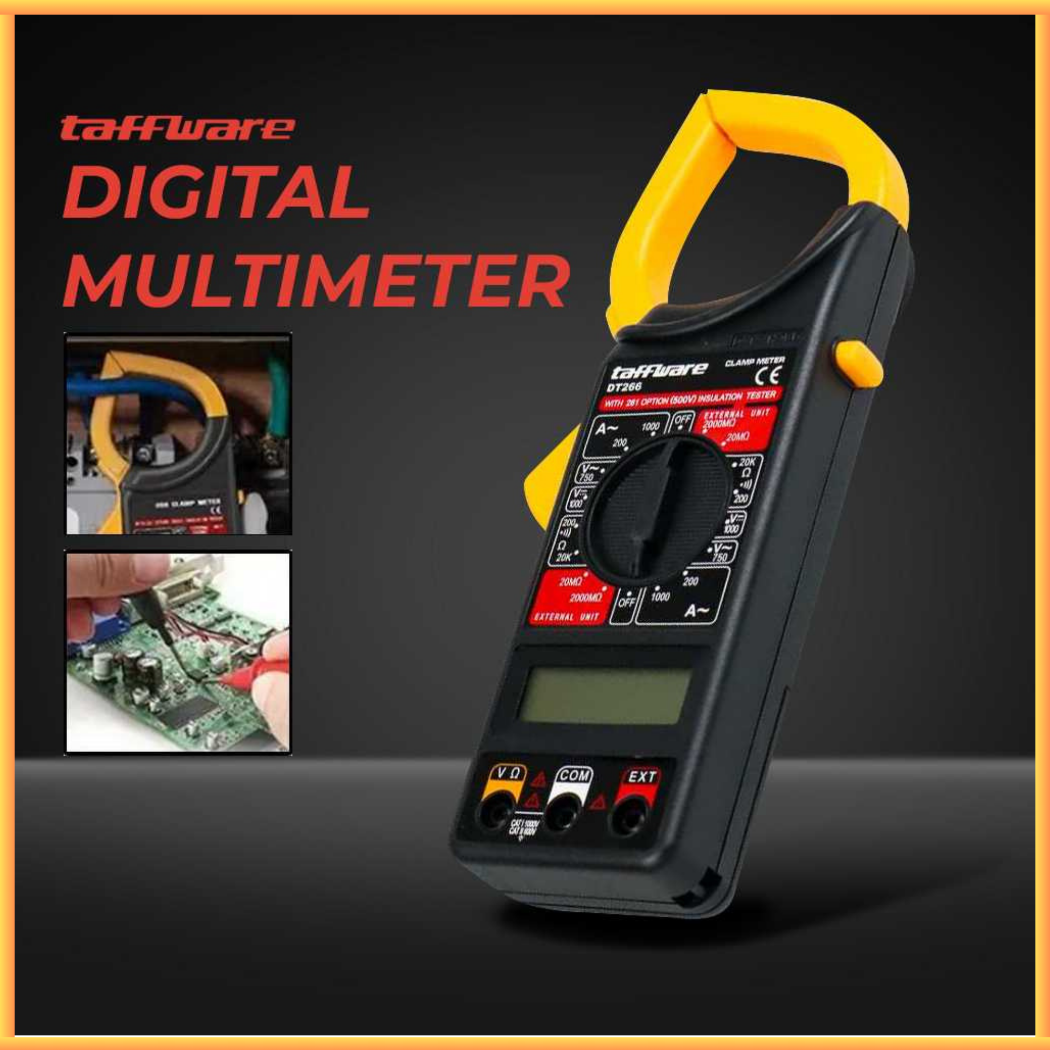 COD Taffware ANENG Digital Clamp Multimeter Tang Ampere - DT266 ...