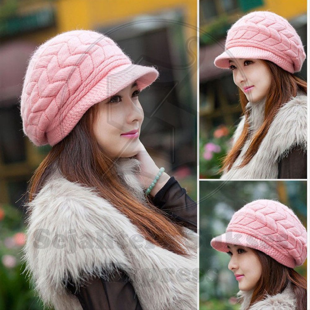Topi Wanita Import Bahan Rajut Halus 