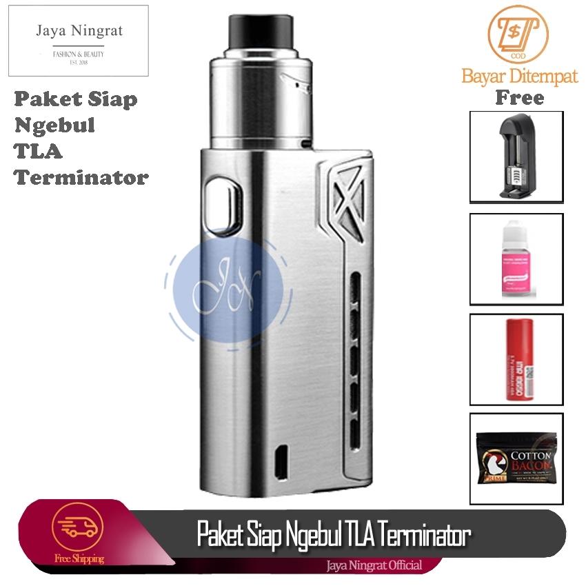 Jaya Ningrat - Paket Siap Ngebul TLA Terminator Rokok Elektrik Vape TLA + Free Coil Liquid Kapas Charger Dan Baterai Jaya Ningrat - Paket Siap Ngebul TLA Terminator Rokok Elektrik Vape TLA + Free Coil Liquid Kapas Charger Dan Baterai