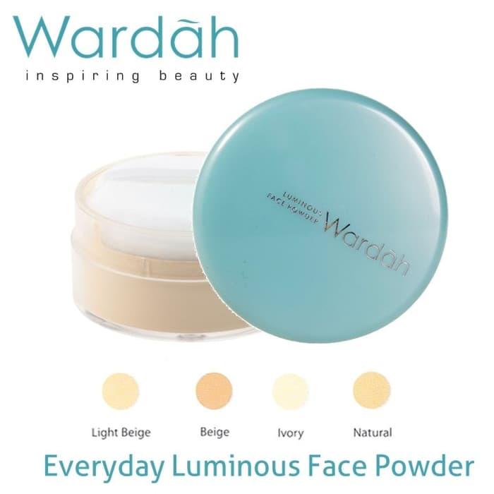 Wardah Luminous Face Powder Bedak Tabur Wajah 30g Oil Control Matte Asli Original Untuk Kulit Berminyak Berjerawat Cerah Tahan Lama Bebas Kilap Ringan Makeup Make Up Tata Rias Dandan Cantik Produk Kecantikan Skin Care Beauty Product