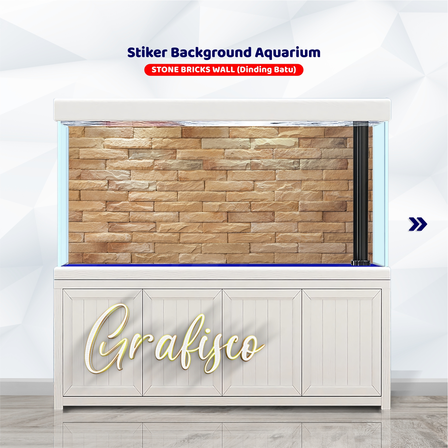 Background Aquarium / Stiker Aquarium / Stiker Aquarium Belakang