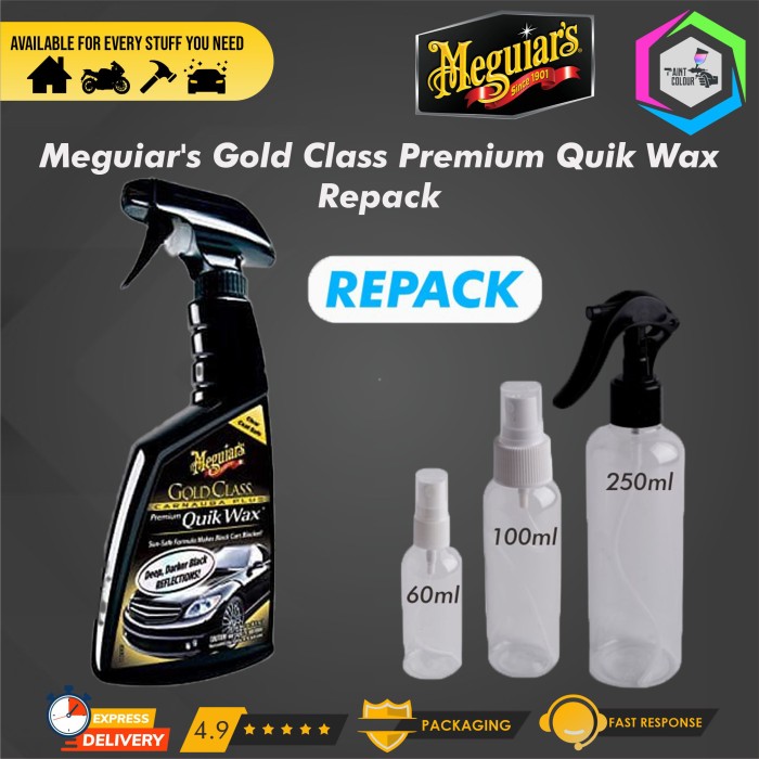 Meguiars Gold Class Premium Quik Wax Repack Ecer 60ml Lazada Indonesia