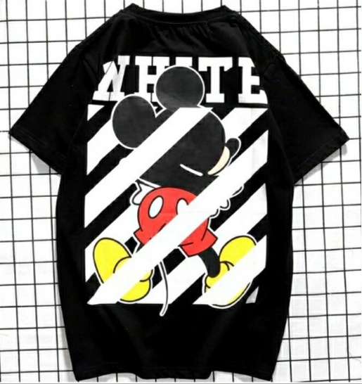 off white mickey mouse t shirt