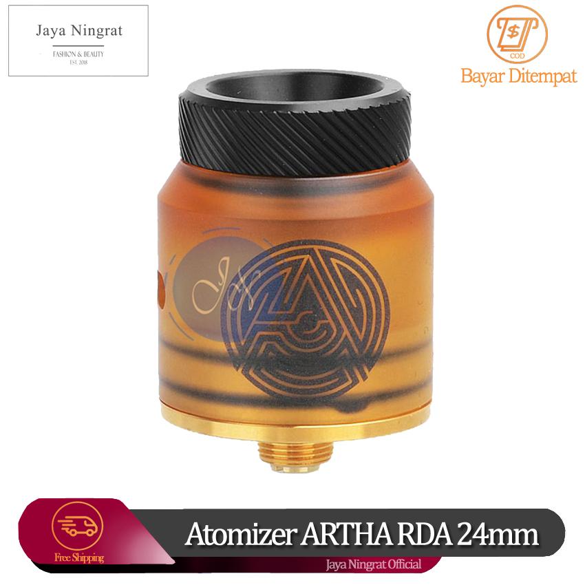 Jaya Ningrat - Atomizer RDA ART 24 mm Rda Rokok Premium Quality Clone Vape Vapor Vaporizer - Black Jaya Ningrat - Atomizer RDA ART 24 mm Rda Rokok Premium Quality Clone Vape Vapor Vaporizer - Black