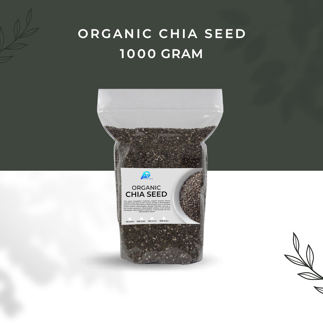 Organic Black Chia Seed 1 Kg / Biji Chia Seed Maxico Premium / Chia ...