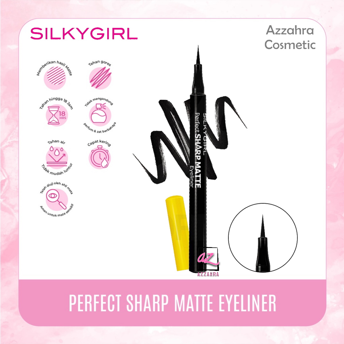 SILKYGIRL Perfect Sharp Matte Eyeliner Pen 01 Black Lazada Indonesia