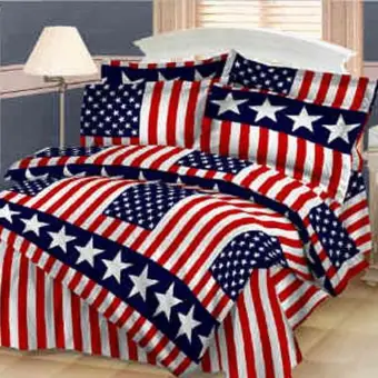 Sprei Lady Rose 180x200 160x200 Motif Usa Bola King 180 Queen 160 Ladyrose Bendera Amerika Sp Lazada Indonesia