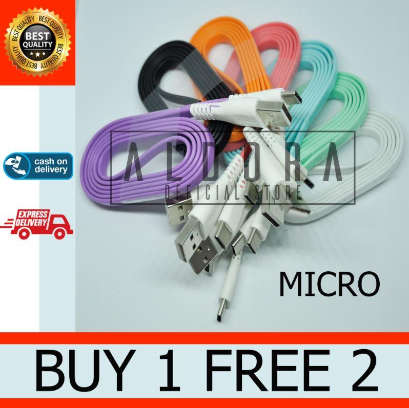 Aldora 3 Pcs Kabel Data USB Micro High Grade Quality Fast-Charging