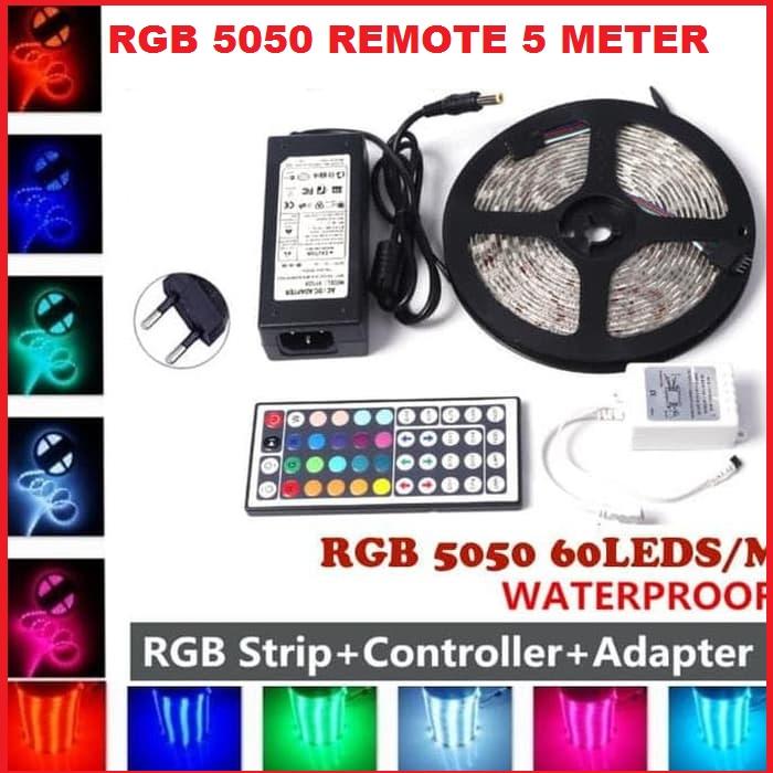 Lampu Led Strip RGB /Led 5050 Ip 65 Mata Besar Lampu Roll Led Strip Rgb ...