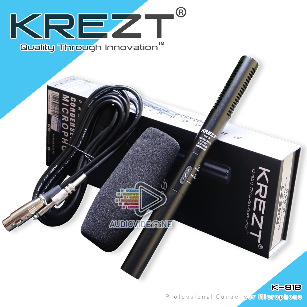 Mic Krezt K818 Microphone Shotgun Mikrofon Tele Condenser Original