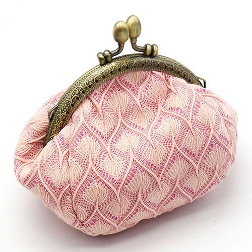 Bluelans Wanita Vintage Benang Wol Rajutan Coin Purse Manis Mini Dompet Pemegang Kartu (Berwarna Merah