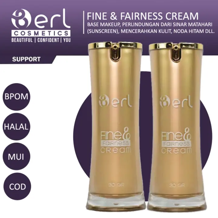 Cod Fine Amp Fairness Cream B Erl Cosmeticsb Erl Fine Amp Fairness Cream Ffc Make Up Sunscreen Serum Wajah Glowing Skincare Wajah Cream Pemutih Wajah