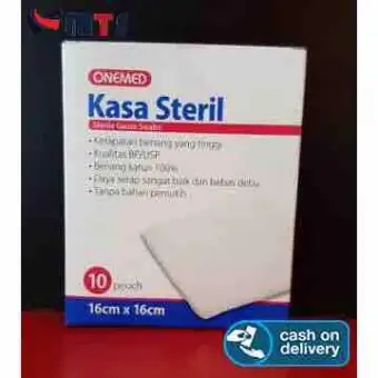 Cod Kasa Steril Onemed Sterile 16 Cm X 16 Cm 1 Box Isi 10 Pouch