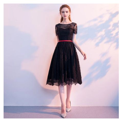 black short dress formal