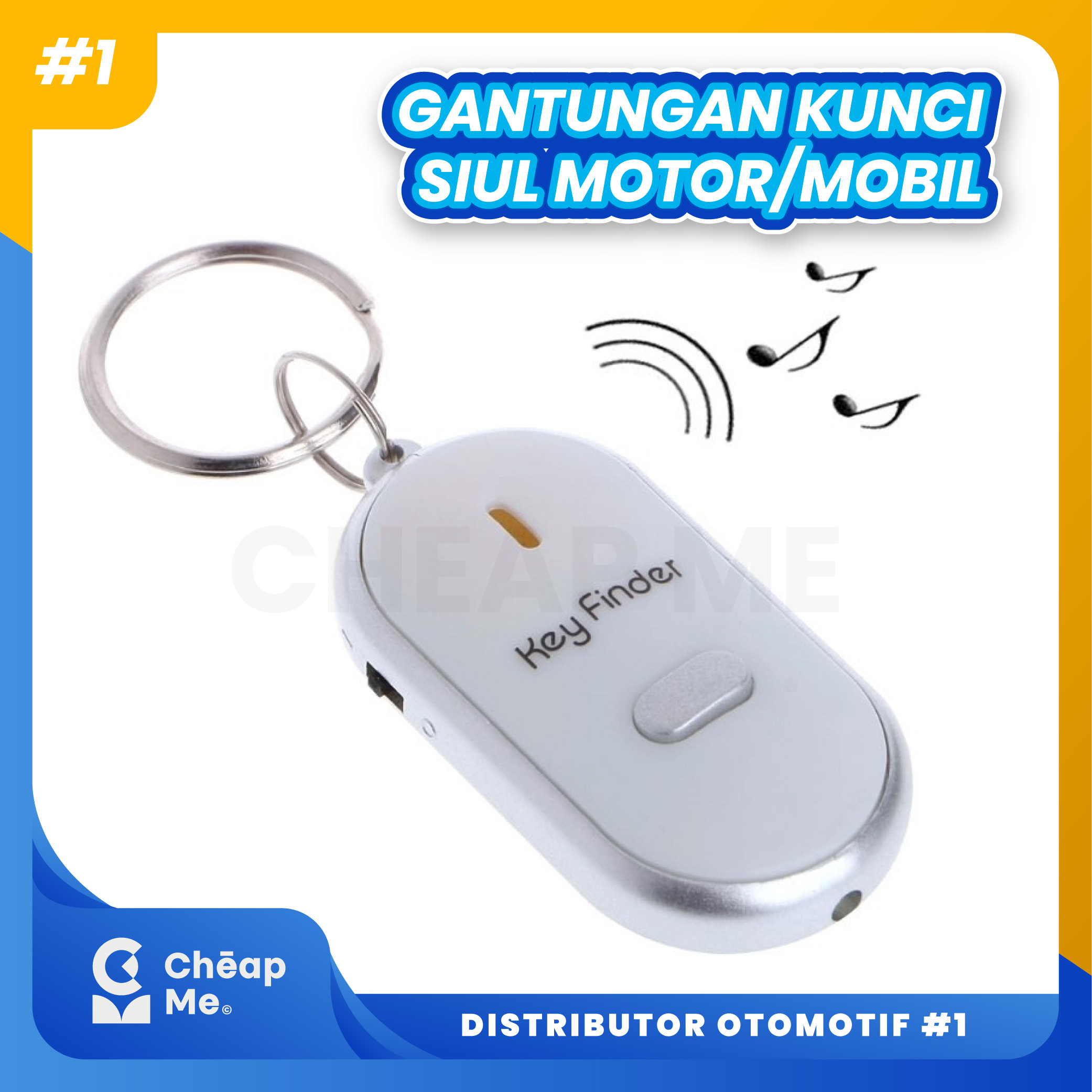 Gantungan Kunci Siul Anti Lupa Hilang Motor Mobil / KEY FINDER LED