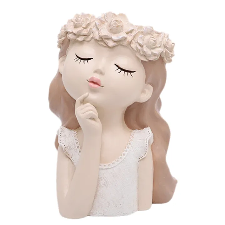 Flower Pots Cartoon Girl Succulents Plant Pot Garden Planterscactus Planter Indoor Outdoor Plant Containers Lazada Indonesia