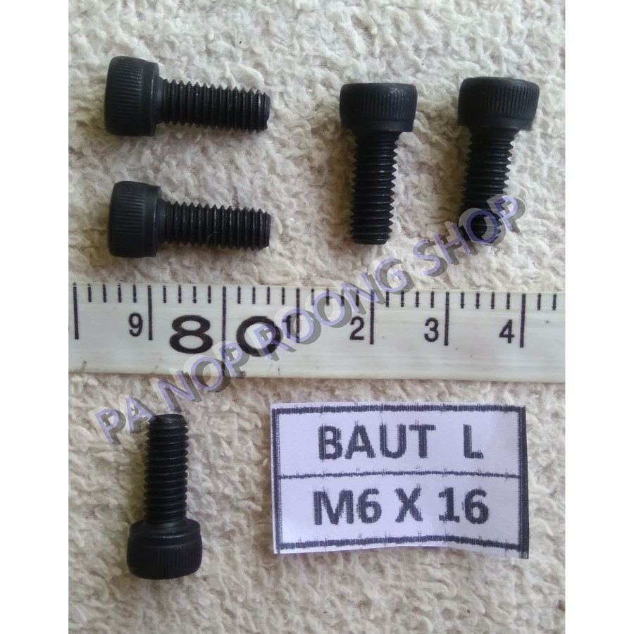 Baut L M6 X 16 Harga Per 10 Pcs Lazada Indonesia