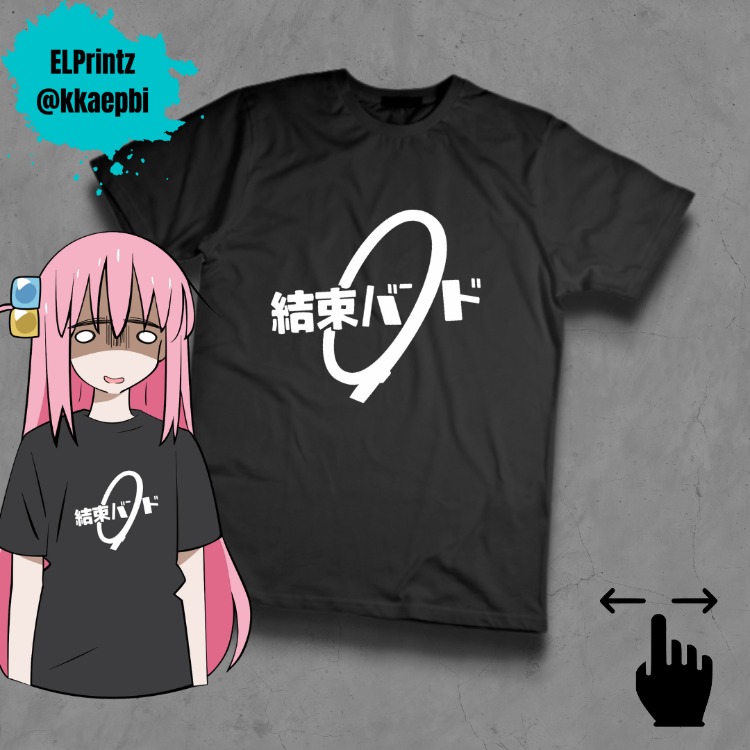 kaos-kessoku-band-kaos-anime-bocchi-the-rock-t-shirt-pria-wanita