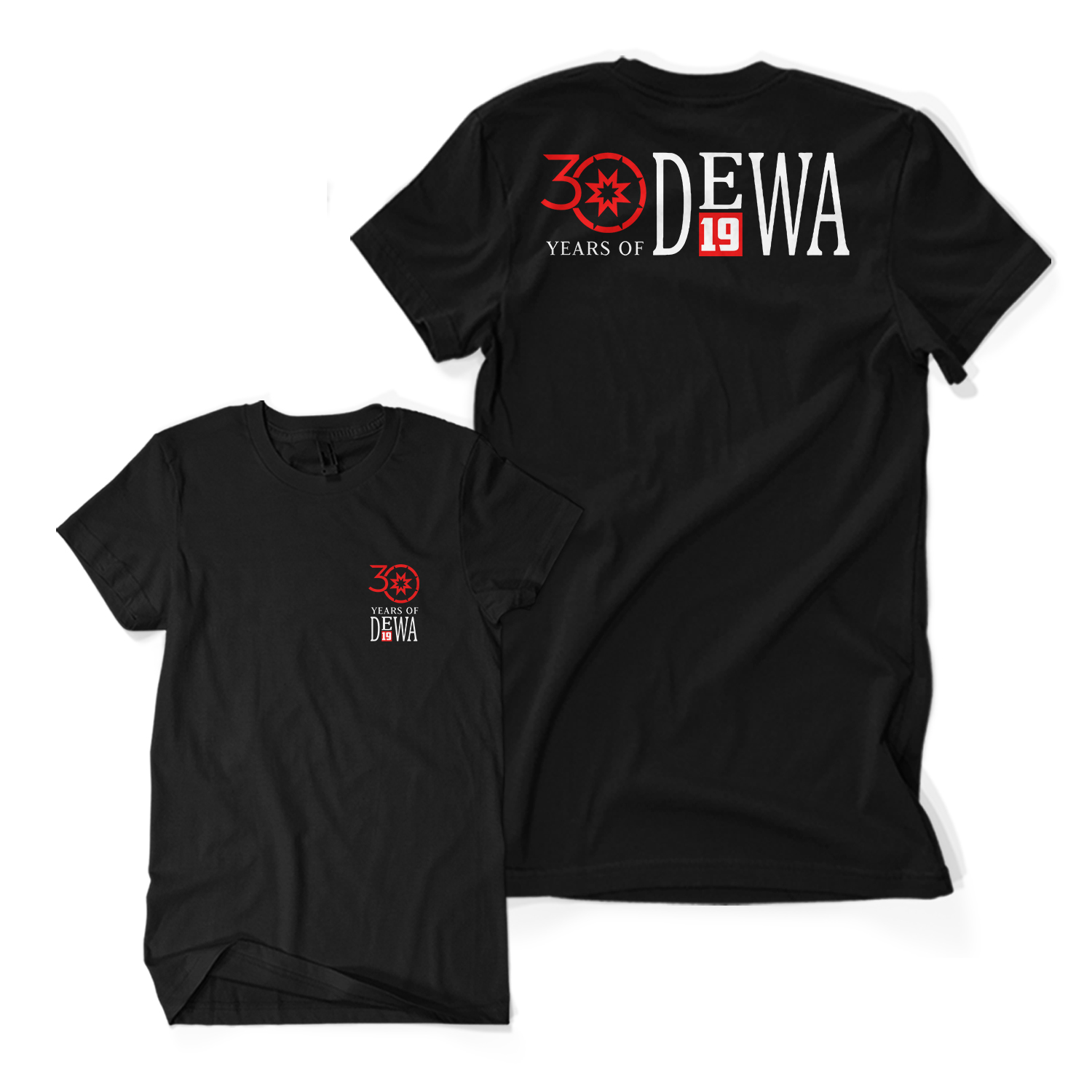Baju Kaos Distro 30 YEARS OF DEWA 19 DB Tour Group Band Musik Rock