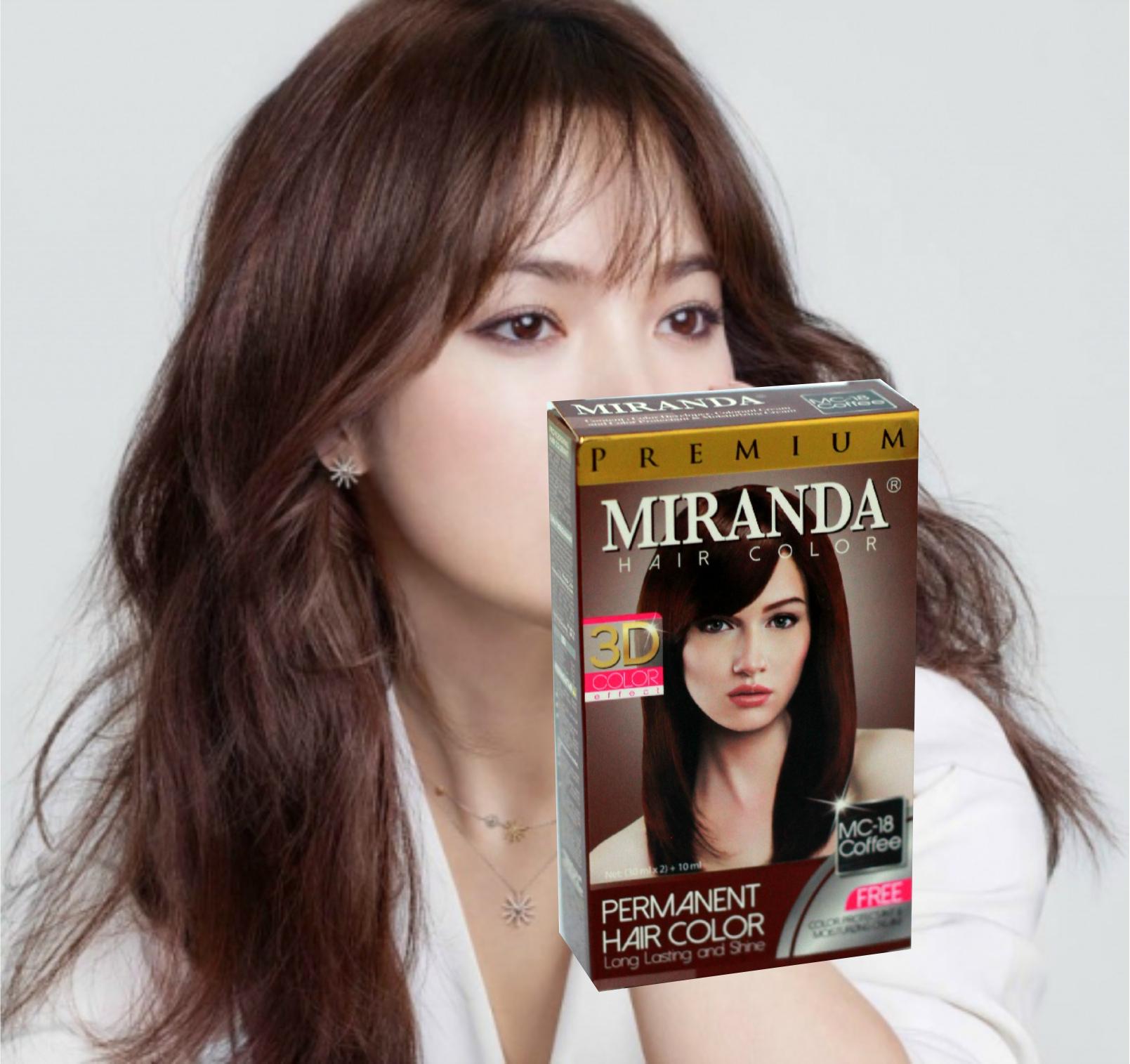 CAT RAMBUT MIRANDA coffe MC18 PEWARNA RAMBUT BPOM MIRANDA HAIR COLOR ...