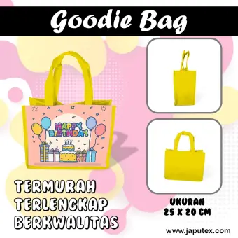 Isi 10 Pcs Tas Souvenir Ultah Gambar Happy Birthday 02 Goodie Bag Cute Anak Lazada Indonesia