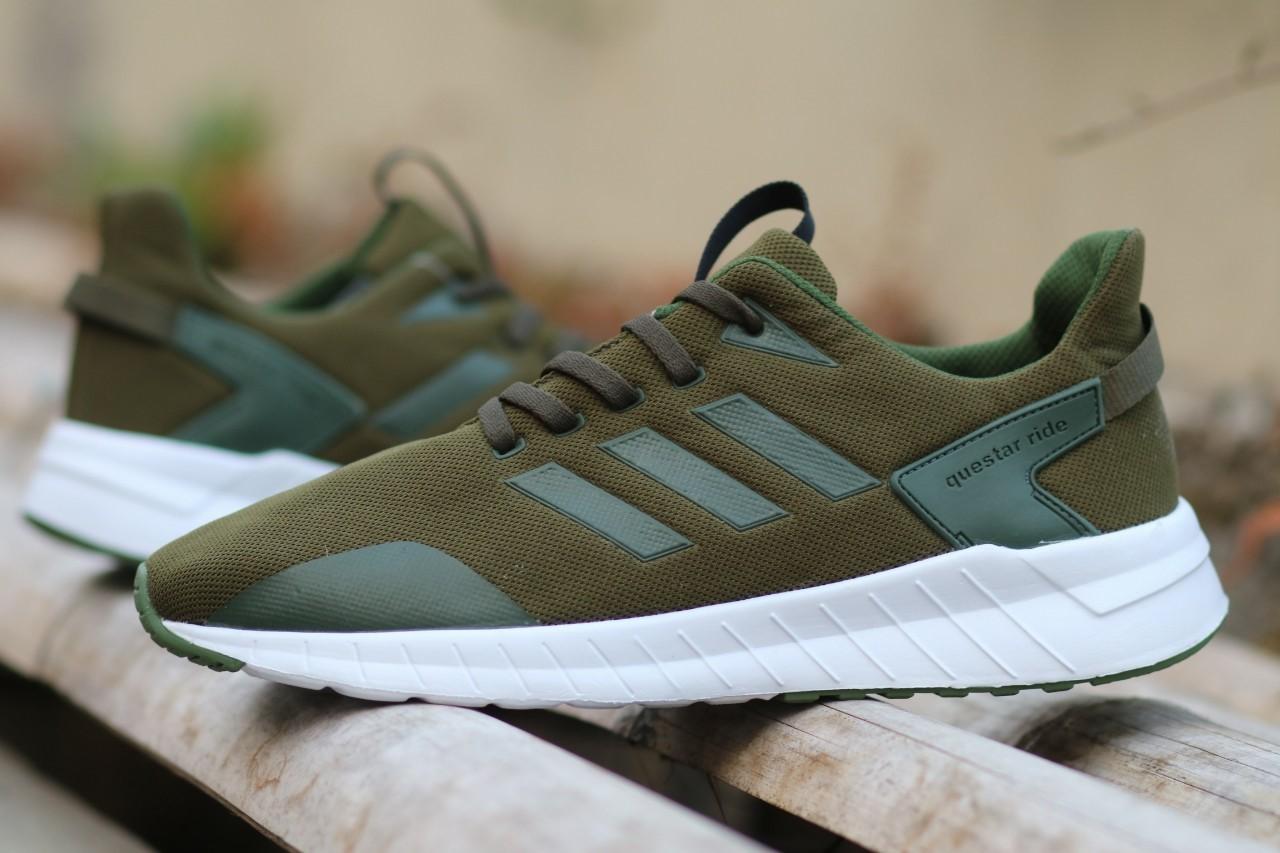 Sepatu Adidas Questar Ride Army Running Sepatu Olahraga Lari Casual Premium Sepatu Adidas Pria TERBARU