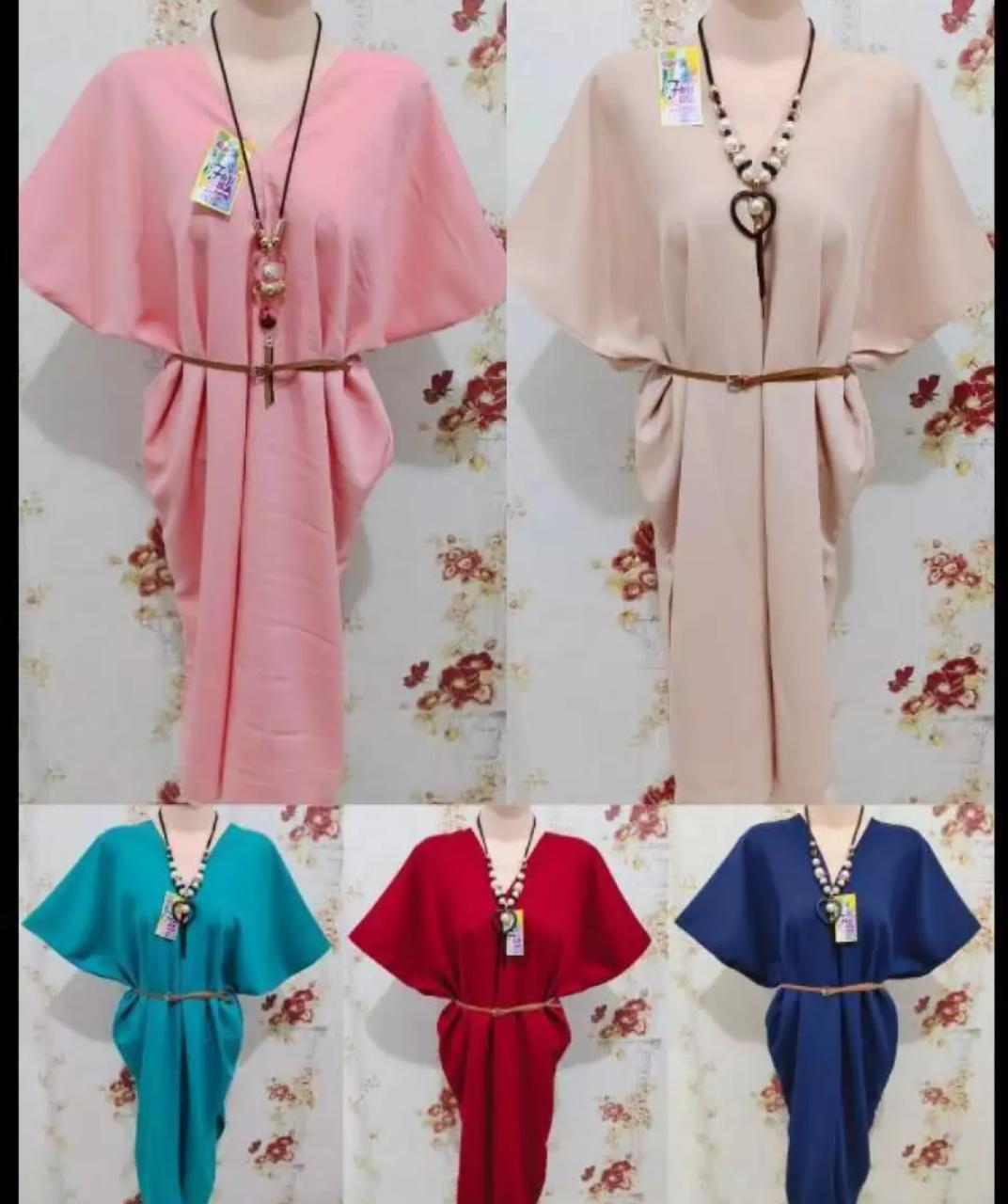 kaftan satin polos