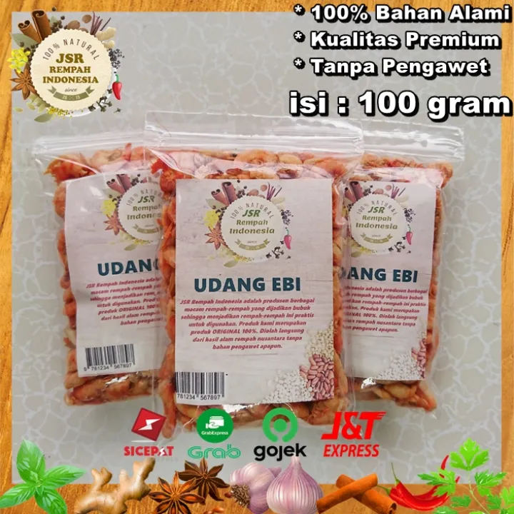 Udang Ebi Asli Isi 100 Gram Udang Kering Kualitas Premium Bumbu Dapur Jsr Rempah Lazada Indonesia