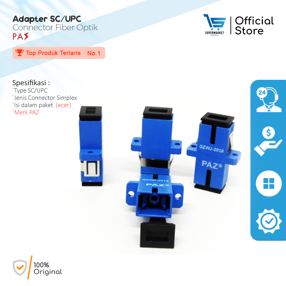 Adapter Fiber Optic SC-UPC merk PAZ | Lazada Indonesia