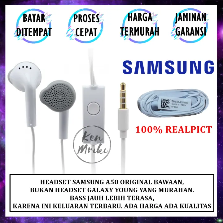 harga headset samsung a50 original